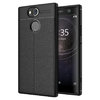 Flexi Slim Litchi Texture Case for Sony Xperia XA2 - Black Stitch